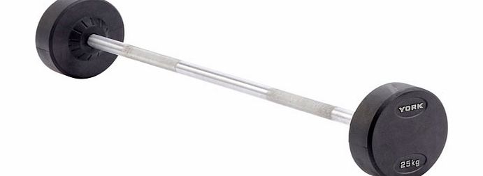 York Rubber Encased Pro Style Barbell 25kg