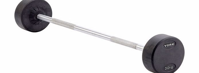 York Rubber Encased Pro Style Barbell 30kg