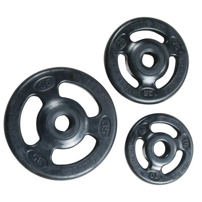 Rubber ISO Grip Plates (2 x 25kg Plates)