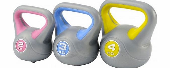 York Vinyl Kettlebell Set 2;3;4kg