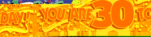 You Are 30 Today giant banner