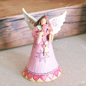 Hold The Key to My Heart Love Angel Figurine