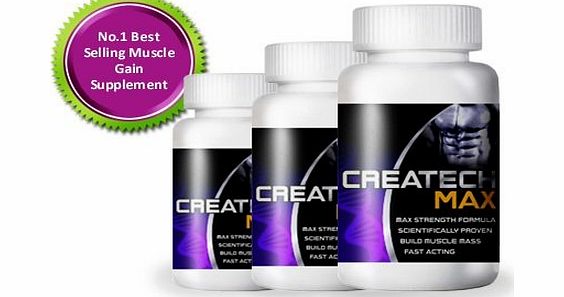 Creatine Createch Max Protein Supplement GET RIPPED Muscle Growth Body Building , (3 month supply) , how can i get 6 packs