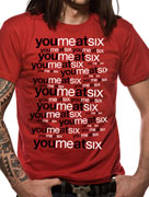 you ME AT SIX (Repeating Logo) T-shirt