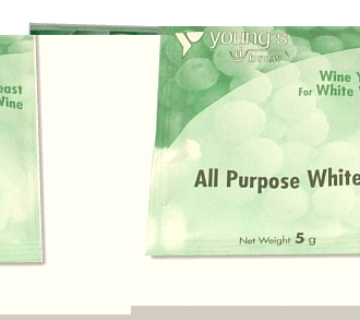 youngs ALL PURPOSE WHITE WINE YEAST SACHET 5G