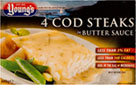 Youngs Cod Steaks in Butter Sauce (4 per pack -