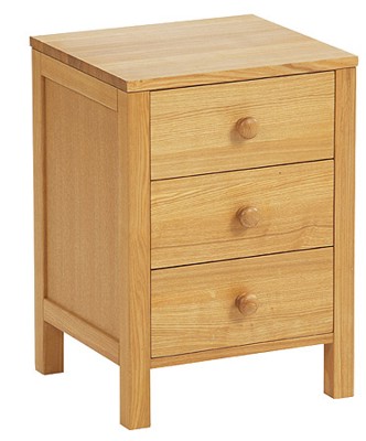 Your Price Furniture.co.uk Ashdown 3 Drawer Bedside Cabinet
