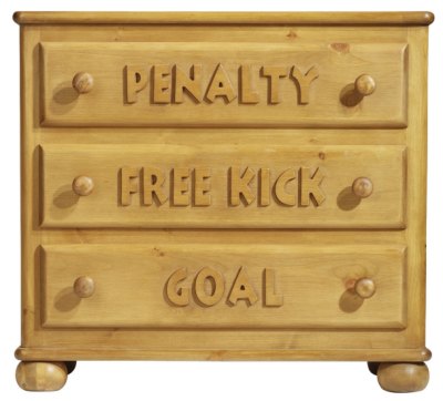 Football Crazy Chest of Drawers by Steve Allen