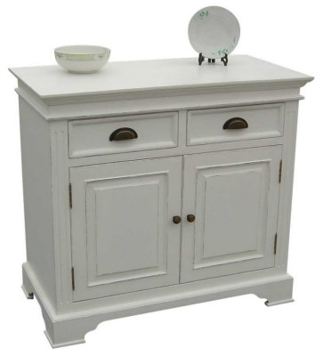 Your Price Furniture.co.uk Kristina White Painted 2 Door and 2 Drawer Sideboard