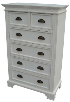 Your Price Furniture.co.uk Kristina White Painted 4   2 Chest