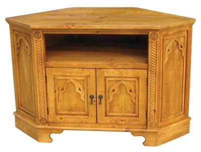Your Price Furniture.co.uk Medieval 2 Door Corner TV Unit