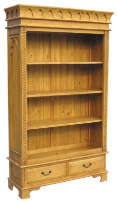 Your Price Furniture.co.uk Medieval 2 Drawer Bookcase