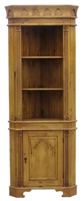 Your Price Furniture.co.uk Medieval Corner Display Cabinet