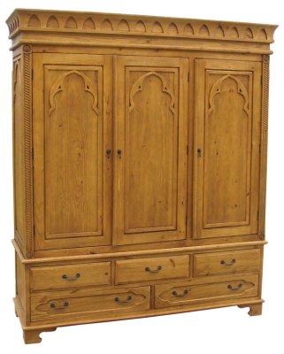 Your Price Furniture.co.uk Medieval Triple Wardrobe
