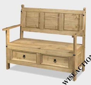 Your Price Furniture.co.uk Porto Monks Bench