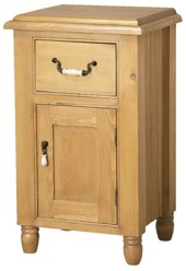 Your Price Furniture.co.uk Provencal 1 Drawer and 1 Door Bedside Cabinet