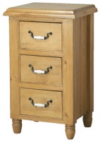 Your Price Furniture.co.uk Provencal 3 Drawer Bedside Cabinet