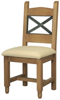 Your Price Furniture.co.uk Provencal Metal Back Padded Seat Chair