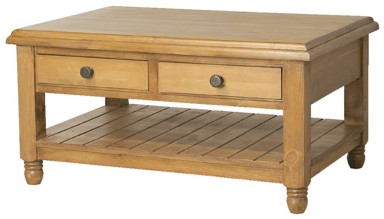 Your Price Furniture.co.uk Provencal Planked Rectangular Coffee Table