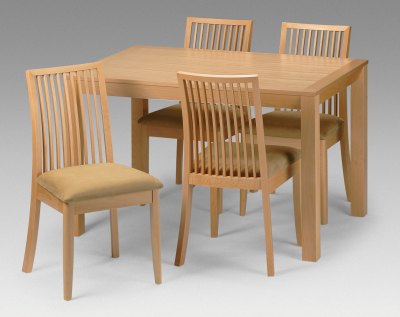Your Price Furniture.co.uk Salisbury Beech 4 Seater Dining Set By Julian Bowen
