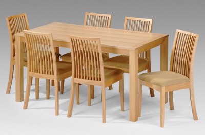 Your Price Furniture.co.uk Salisbury Beech 6 Seater Dining Set By Julian Bowen