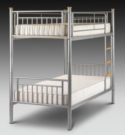 Your Price Furniture.co.uk Silver Atlas Bunk Bed