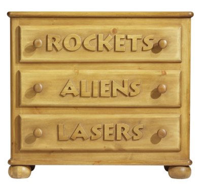 Your Price Furniture.co.uk Space Cadet Chest of Drawers by Steve Allen