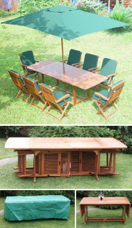 Stora 8 Garden Furniture Set - Free Furniture