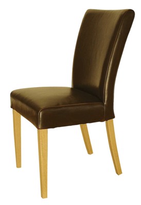 Your Price Furniture.co.uk Torino Leather and Oak Chair by CPW