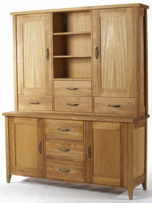 Your Price Furniture.co.uk Wealden Large Sideboard and Wooden Doors Dresser