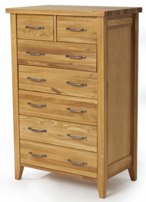 Your Price Furniture.co.uk Wealden Oak 2 over 5 Chest