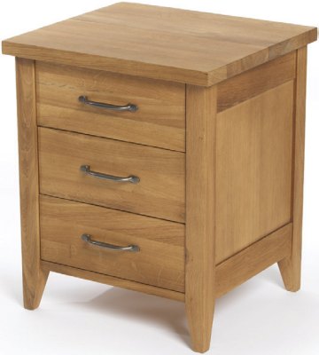 Your Price Furniture.co.uk Wealden Oak 3 Drawer Bedside Chest