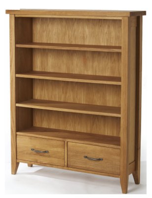 Wealden Oak Bookcase with 2 Drawers
