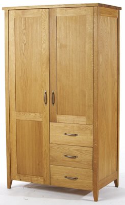 Your Price Furniture.co.uk Wealden Oak Gentleman` Combination Wardrobe