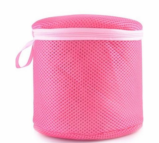 Youthus Women Underwear Bra Washing Aid Laundry Saver Lingerie Mesh Wash Basket Bag Cylinder White