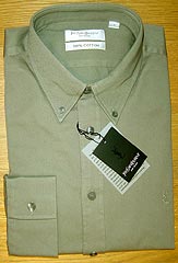 - Long-sleeve Twill Shirt With Button-down