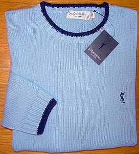 YSL Crew-neck Sweater With Contrast Tipping