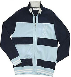 ysl Full-zip Stripe Fleece Jacket