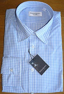 ysl Long-sleeve Check Shirt
