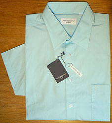 Short-sleeve Aqua Shirt