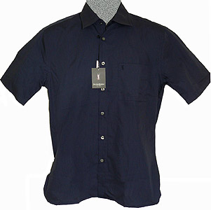 YSL Short-sleeve Navy Shirt