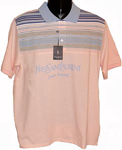 Short-sleeve Pink Stripe Polo-shirt
