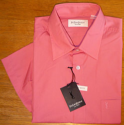Short-sleeve Rose Pink Shirt