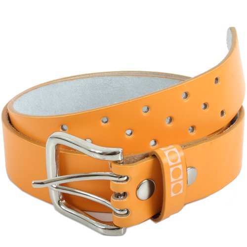 Yuki 7 Mens Yuki 7 Leather Belt Orange