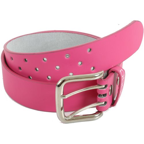 Mens Yuki 7 Leather Belt Pink