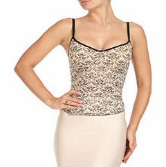 Black Aliana floral bustier