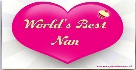 ``Worlds Best Nan`` Fridge Magnet. A Unique, Original Gift Idea from Yummy Grandmummy. Would make an original Birthday or Mothers Day Gift Idea for less than the cost of some cards!