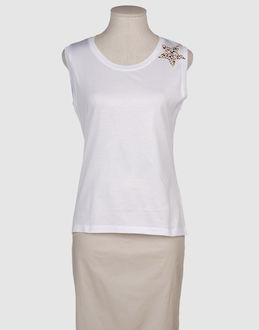 YVES SAINT LAURENT RIVE GAUCHE TOPWEAR Sleeveless t-shirts WOMEN on YOOX.COM