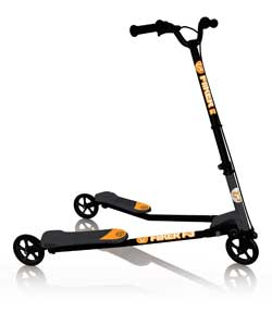 Yvolution Y Fliker F3 Kids Scooter - Black/Orange
