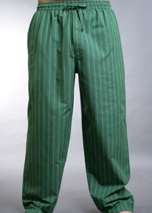 Green Stripe woven easy pant